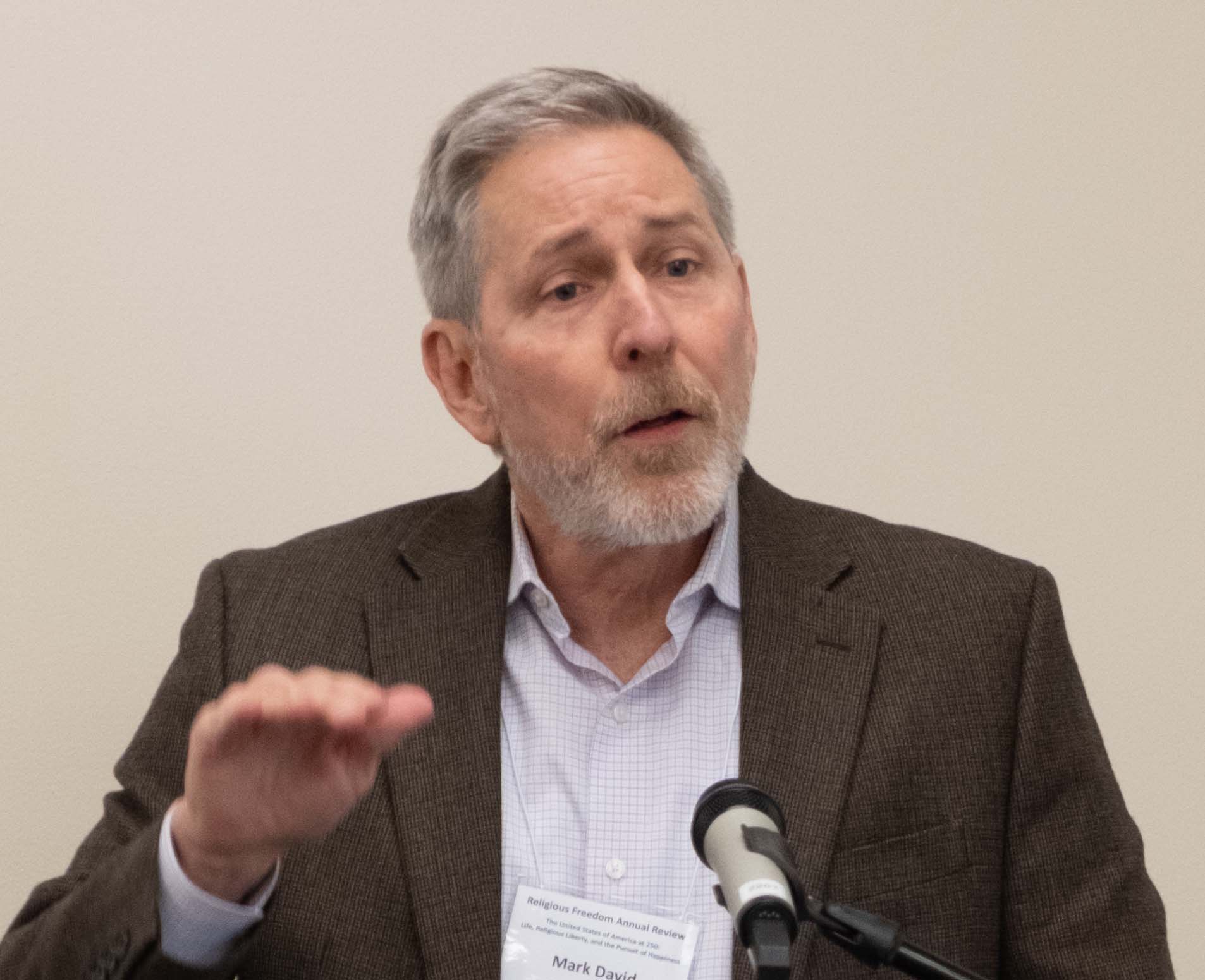 Mark David Hall speaks at the Religious Freedom Annual Review.