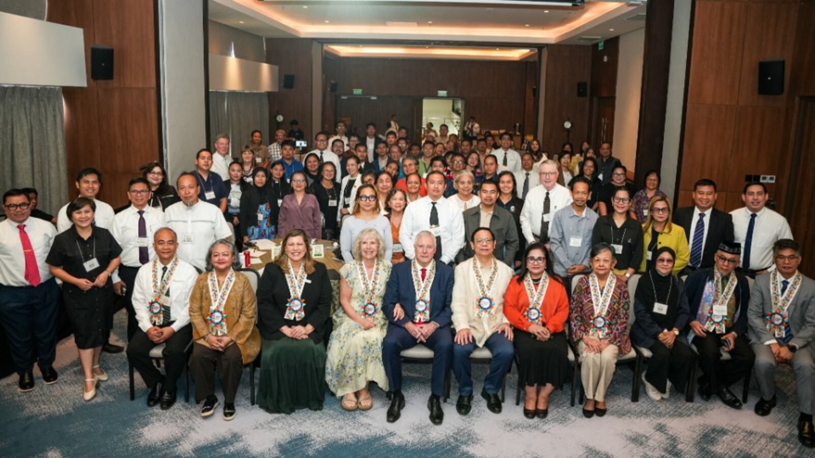 Large group of delegates gathered at the Davao, Philippines Religious Freedom Conference